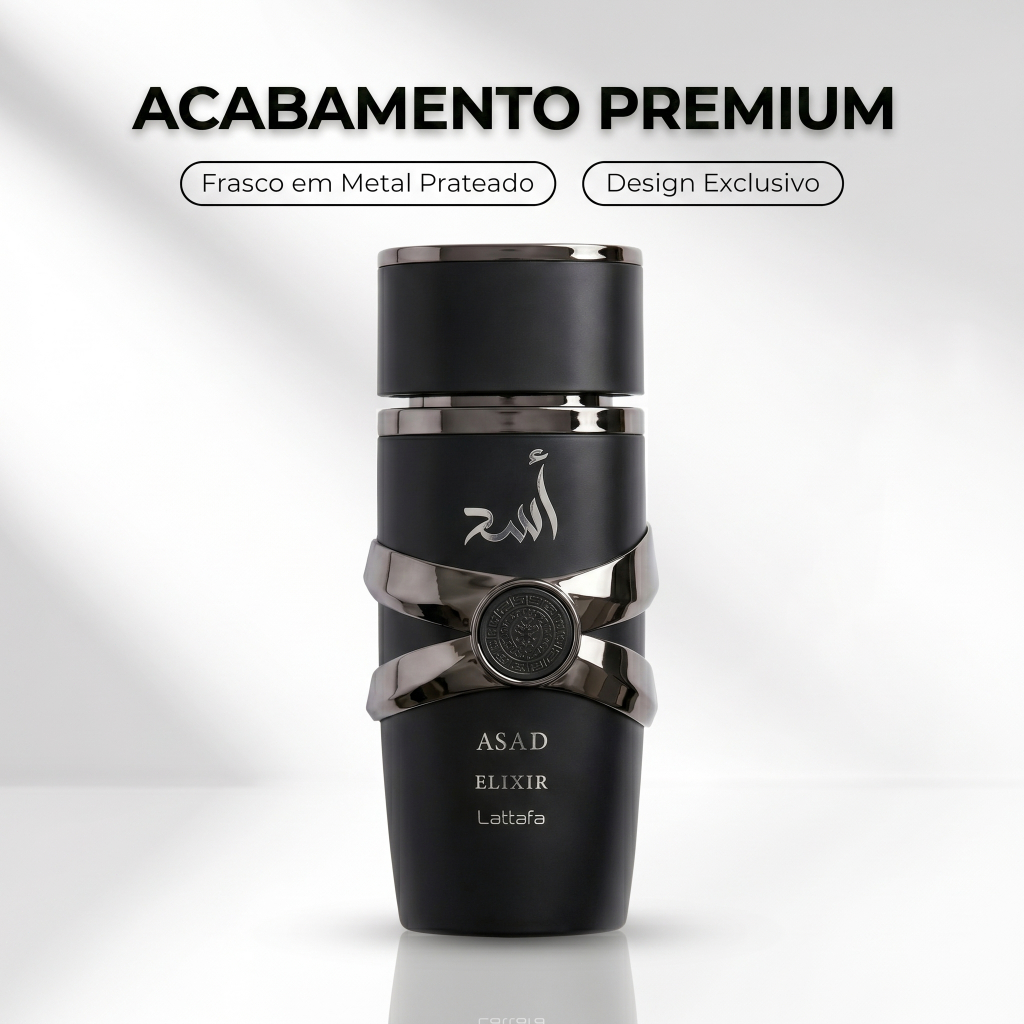 Lattafa Asad Elixir EDP 100ml Original - O Perfume Masculino Que Mais Rende Elogios