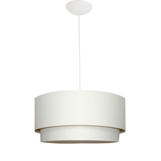 Pendente Duplo Lustre Moderno 40cm – Sala de Jantar, Cozinha e Quarto – Design Redondo Clean