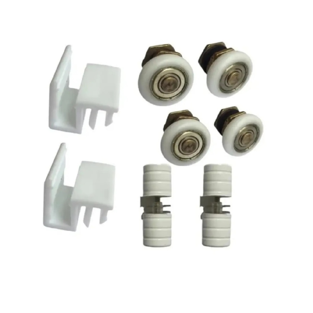 Kit Reparo Para Kit Box alumínio Puxador Guia Roldana Box