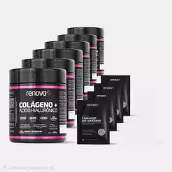 Kit 6 Colágenos Verisol com Ácido Hialurônico Haplex Plus e Biotina - Renova Be
