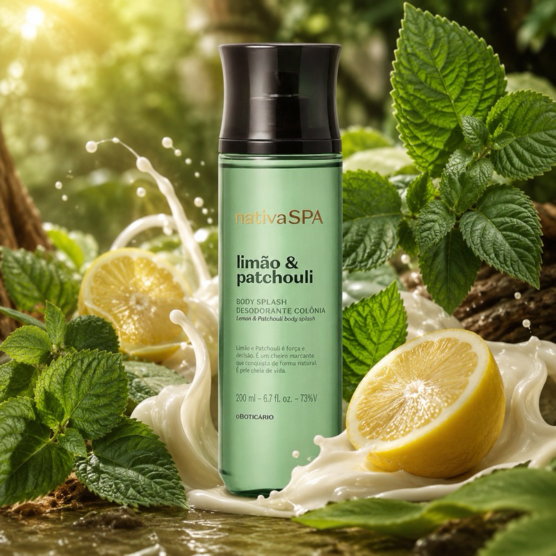 Body Splash 200ml Nativa SPA Limão e Patchouli ORIGINAL