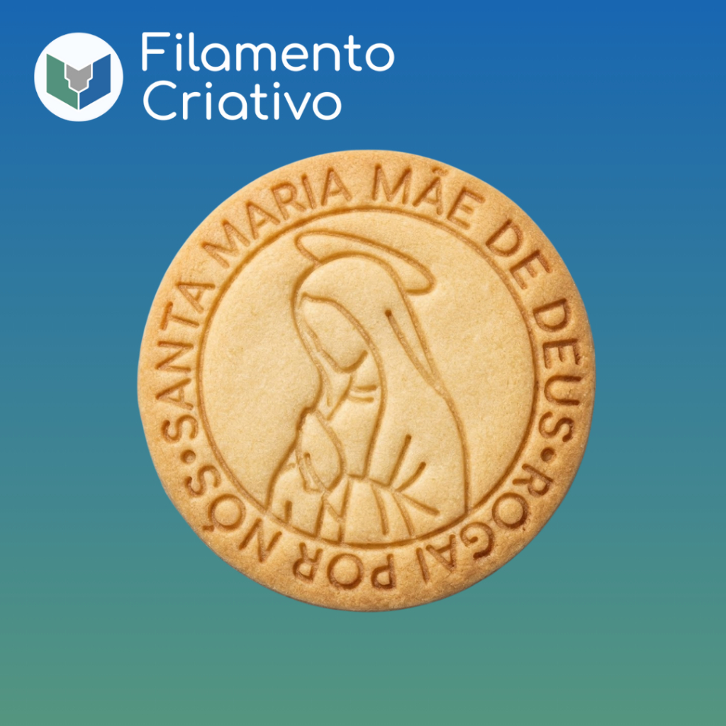Cortador de Biscoito Oração Santa Maria Ave Nossa Senhora