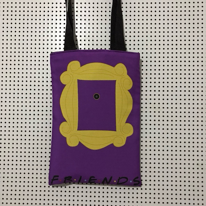 Ecobag Friends porta serie Dupla Face Bolsa Estampada Feminina
