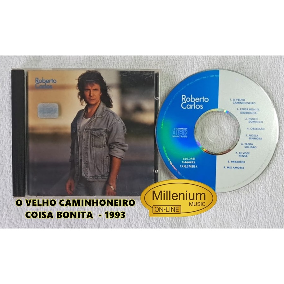 CD Roberto Carlos O Velho Caminhoneiro Coisa Bonita 1993 Original Gravadora Colecionador Ótimo Estado