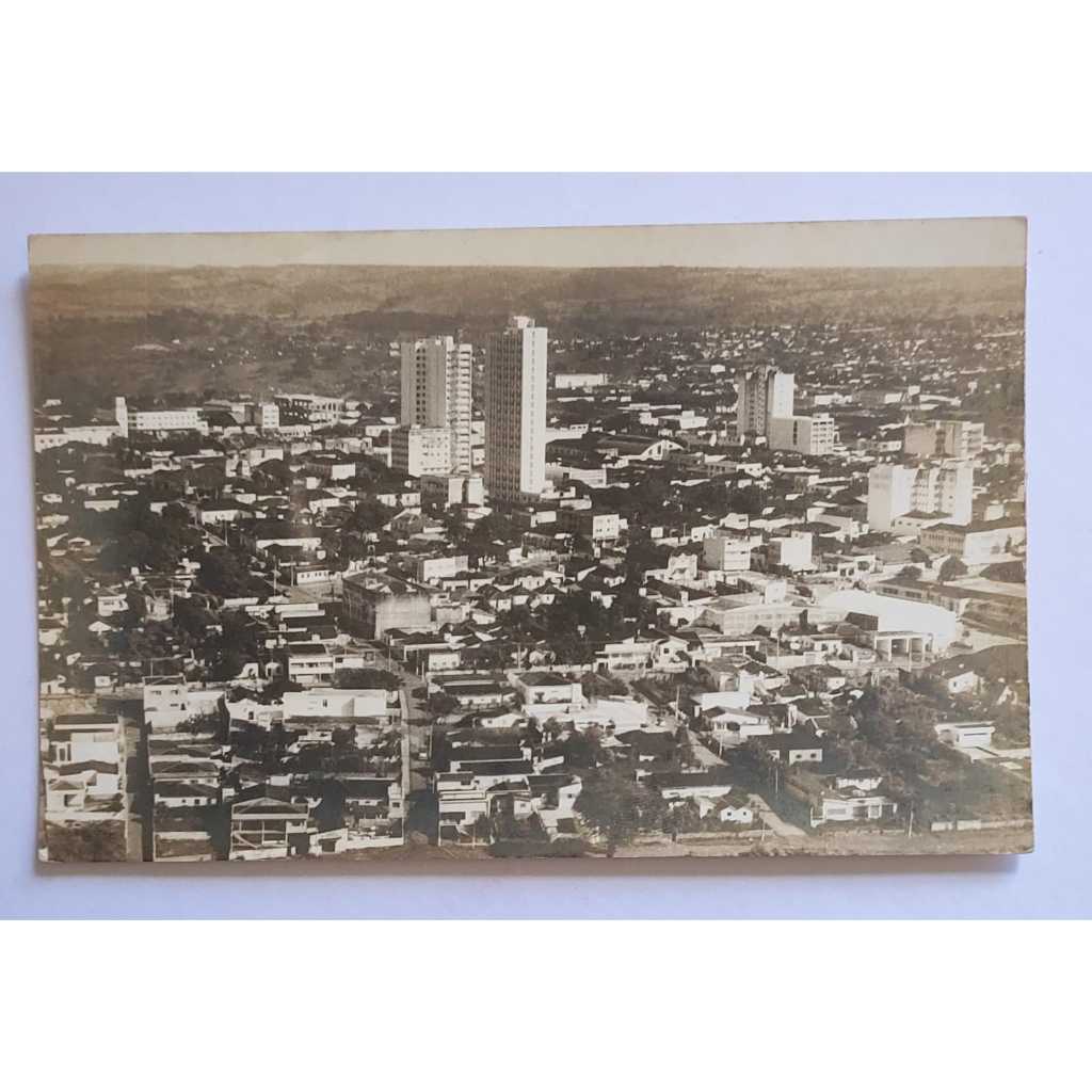 Fotografia Antiga Vista Aérea de Anápolis Goiás 1971