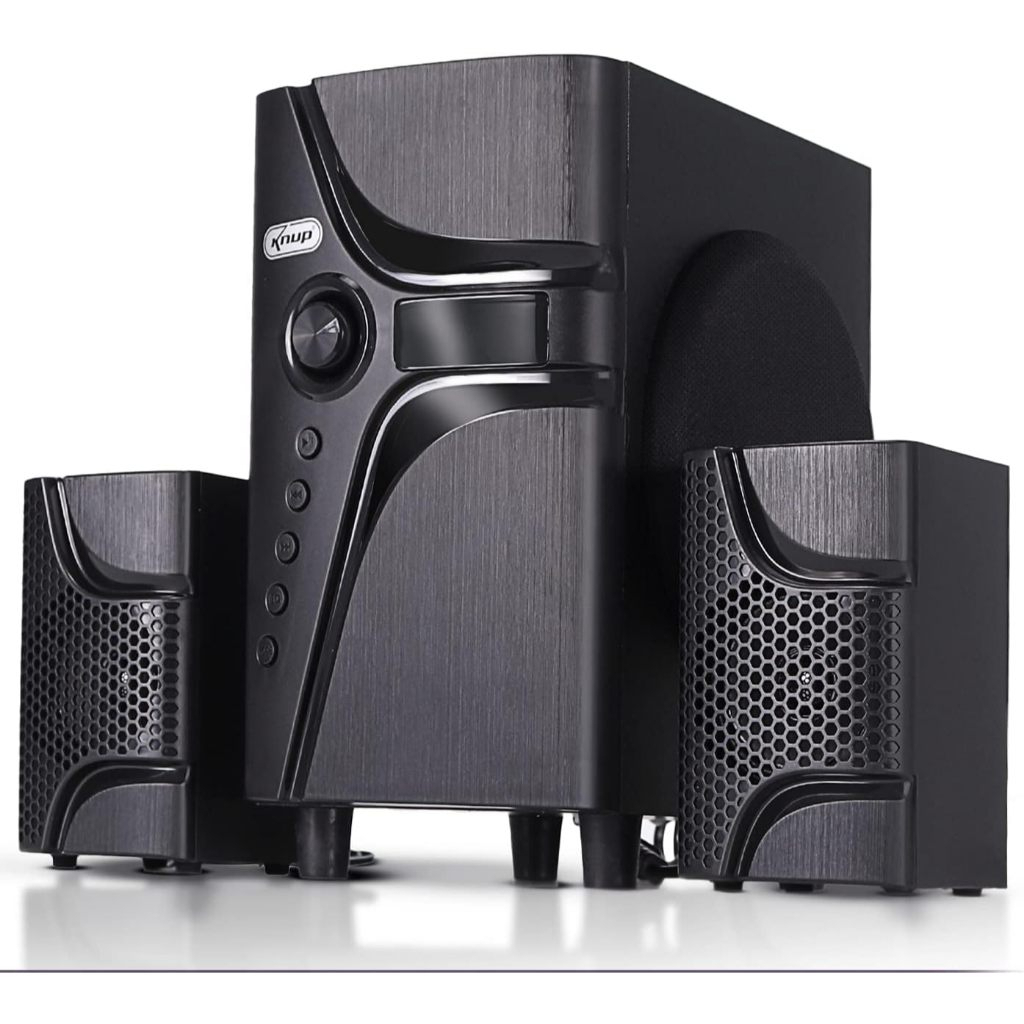 Home Theater 2.1 Knup KP-RO814 45W Bluetooth Subwoofer USB FM Controle Remoto Bivolt Para TV PC Notebook Celular