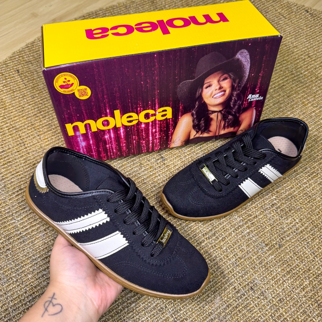 Tênis Sapato Feminino Moleca Retrô Urbano Confortável Moda Inverno Leve Casual