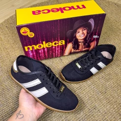 Tênis Sapato Feminino Moleca Retrô Urbano Confortável Moda Inverno Leve Casual