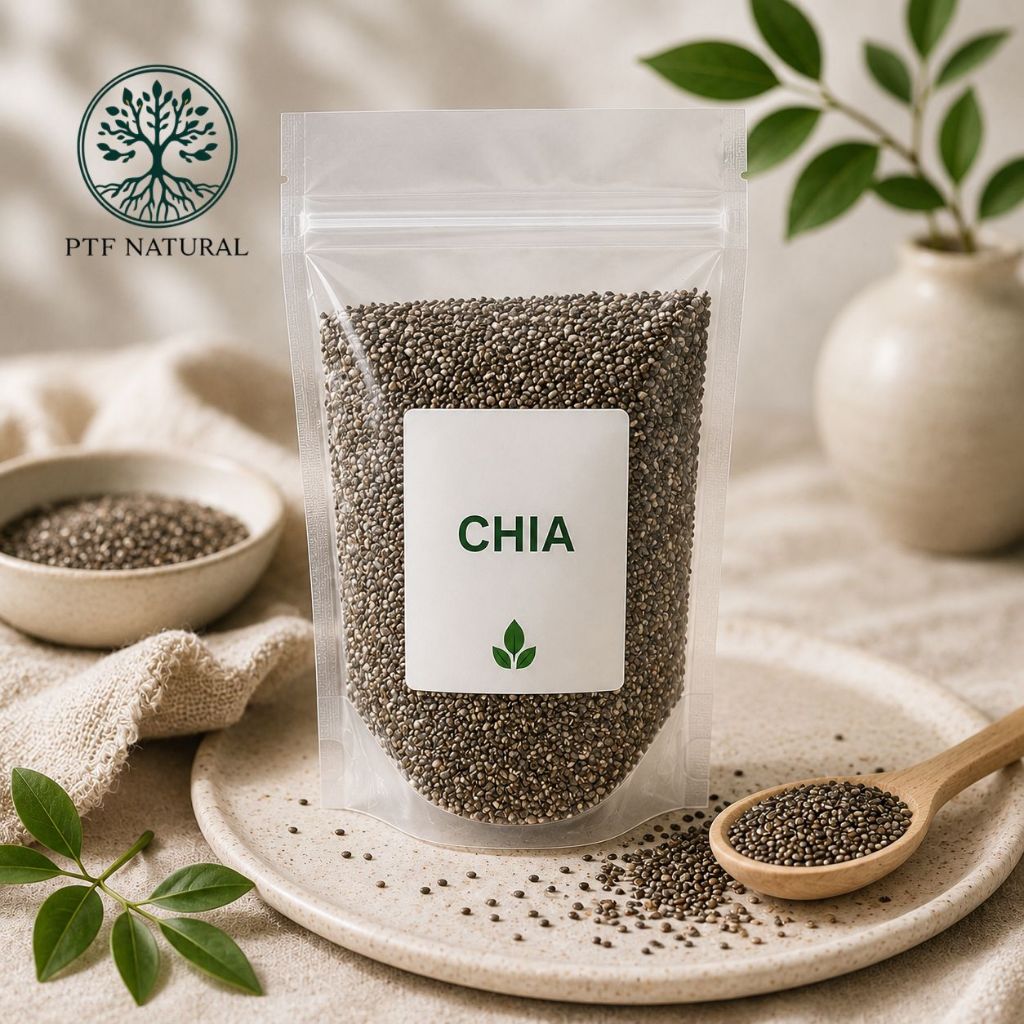 Semente de Chia Natural Rica em Fibras e Proteínas