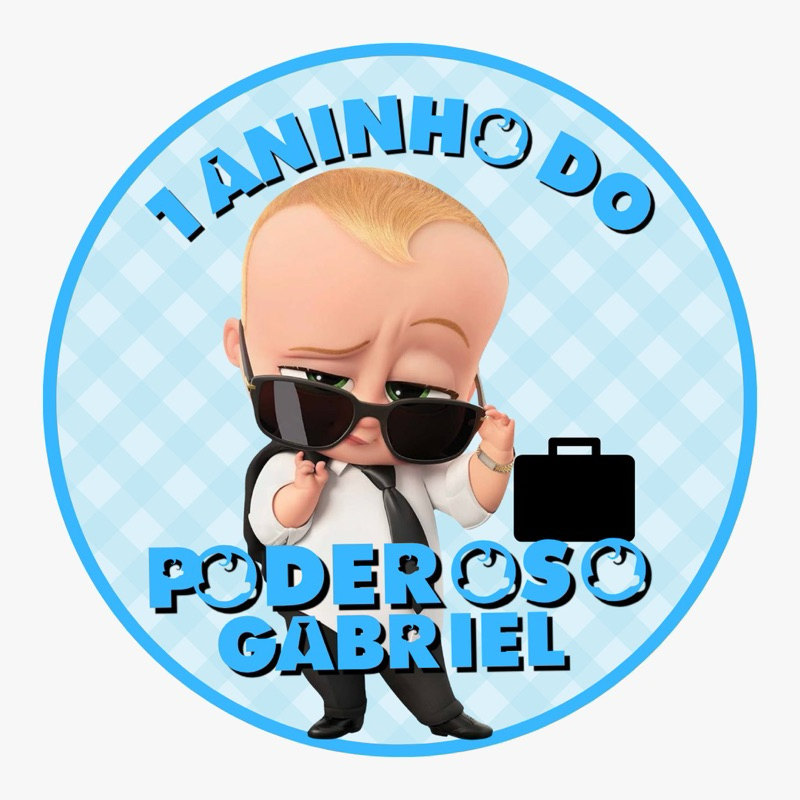 20 Adesivos personalizados poderoso chefinho para festas infantis, lembrancinhas ou festas em geral