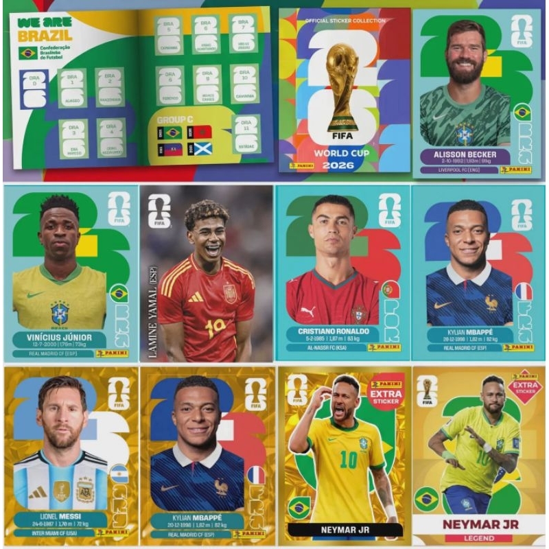 Álbum completo figurinhas+ extra Neymar /Copa/Brasil/Álbum de figurinhas figurinhas especiais