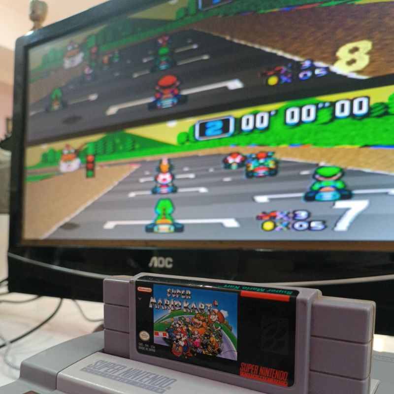 Cartucho Super Mario Kart - Super Nintendo (SNES) Original
