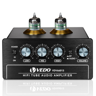 VDDO Amplificador De áudio Valvulado HIFI Pré-amplificador Valvulado 5X,Ajuste ALTO/MÉDIO/BAIXO Bluetooth Bivolt