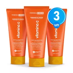 Kit 3 Sabonete Vitamina C Anti-Idade 100ml Dermachem