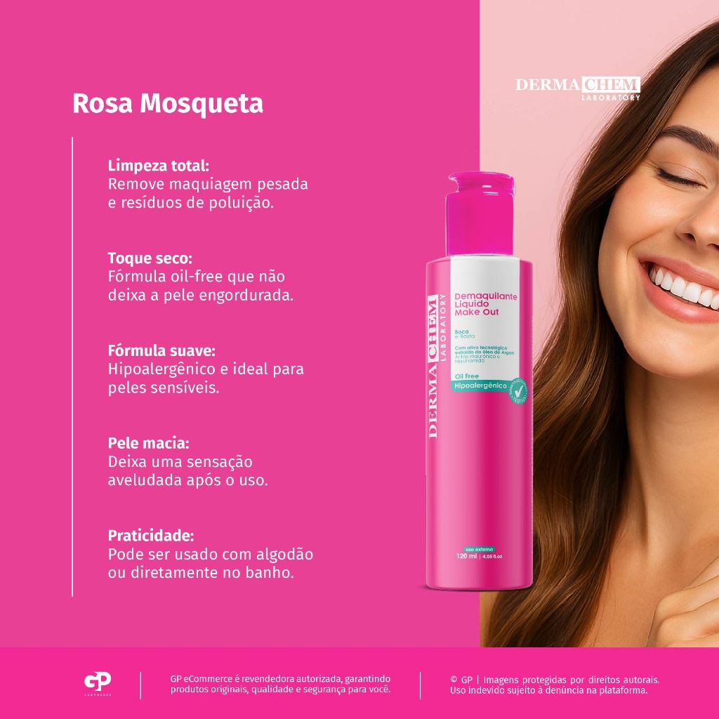 Demaquilante Líquido Make Out 120ml Dermachem · foto 2