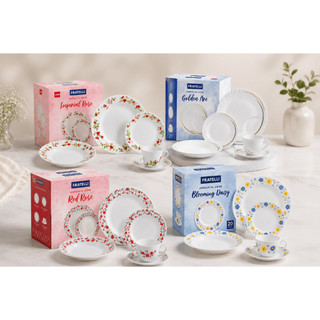 Aparelho Jantar 20 Peças de Cerâmica Completo Elegante Charmoso Jantar Completo Cerâmica