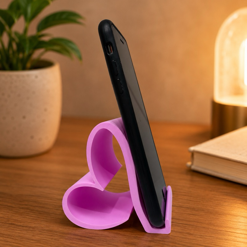 Suporte para telefone coracão de mesa Utilidade e presente