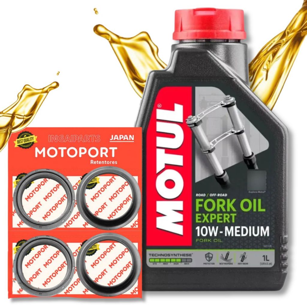 Óleo Suspensão Motul 10w Cb 1000r / Cbr 1000rr Fireblade + Retentores e Guarda Pó