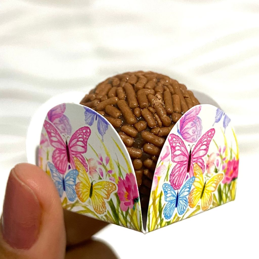 Forminha para Doces Borboletas| Porta Brigadeiro e Beijinho | Personalizado Festa Infantil