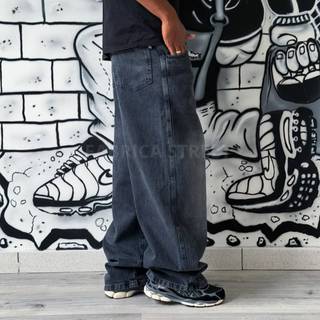Calça Super Baggy Black Fade, Calça Larga