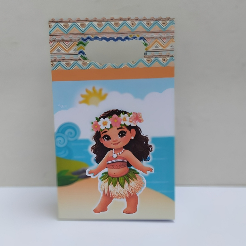Sacolinha Surpresa Personalizada MOANA CUTE Lembrancinhas para Festa Infantil