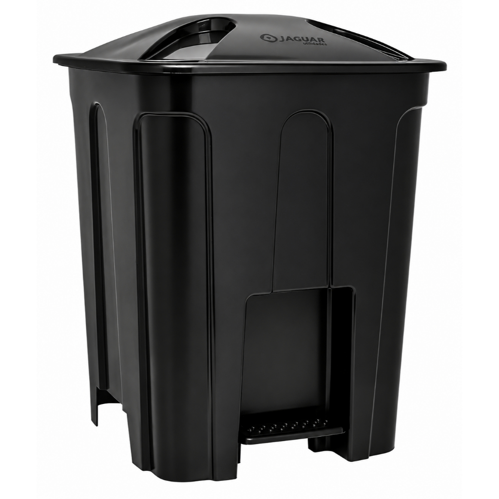 Lixeira 15 Litros com Pedal – Cesto Reforçado Multiuso | Para Banheiro, Cozinha e Decoração