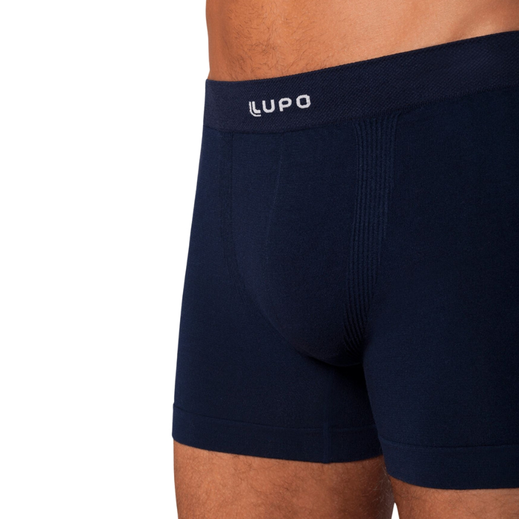 Kit 5 Cuecas Boxer Masculina Lupo Micromodal Sem Costura 661 — imagem 2 de 2