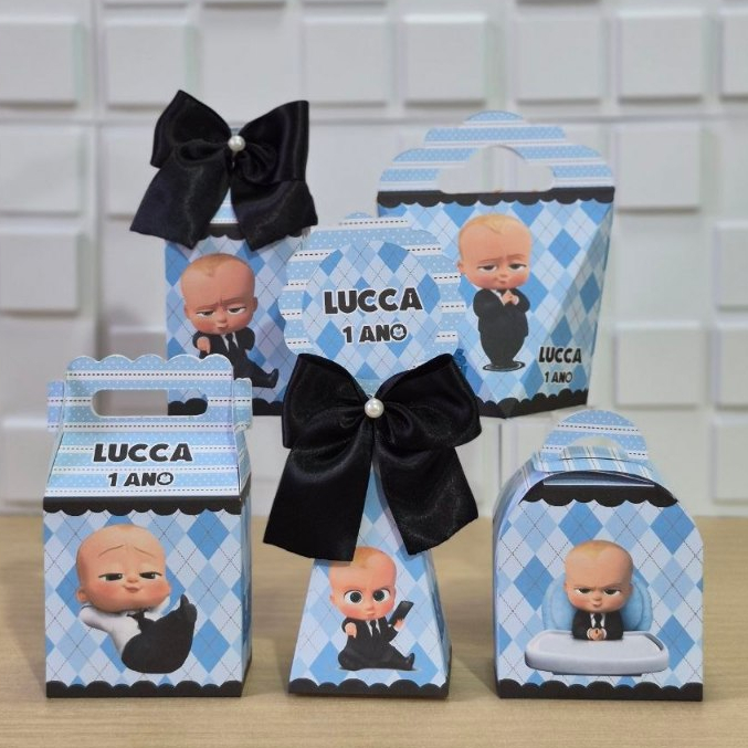 Personalizados O PODEROSO CHEFINHO/ lembrancinha o poderoso chefinho / lembrancinha o poderoso chefinho laço preto