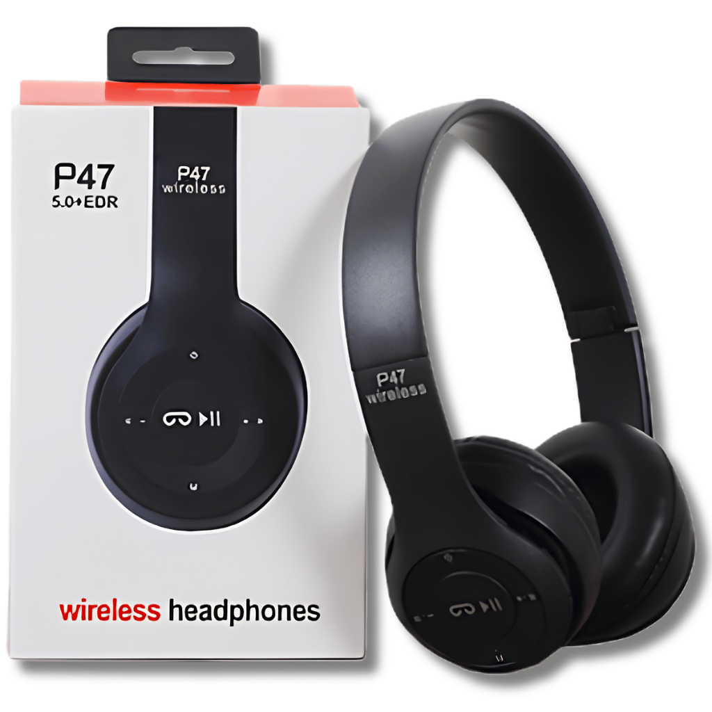 Fone P47 Headphone Sem Fio Estéreo Redução de Ruídos Bluetooth 5.0 Universal