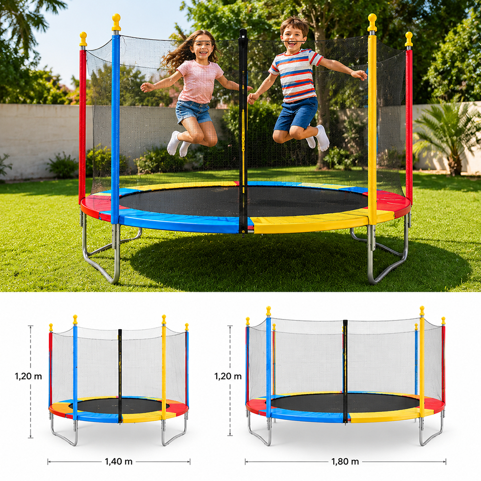 Cama Elástica Infantil Pula Pula Trampolim 1,80 M/ 1,40 M