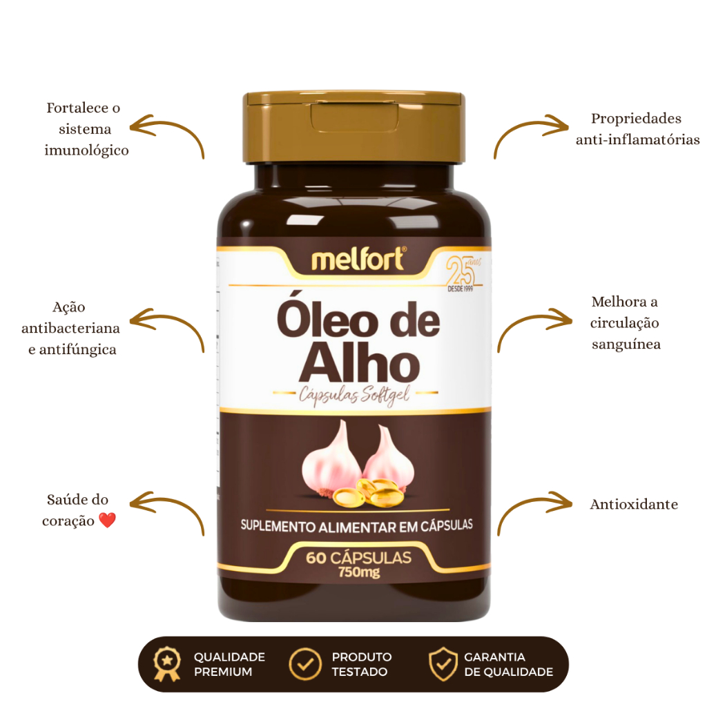 Óleo de Alho em Capsulas 750mg