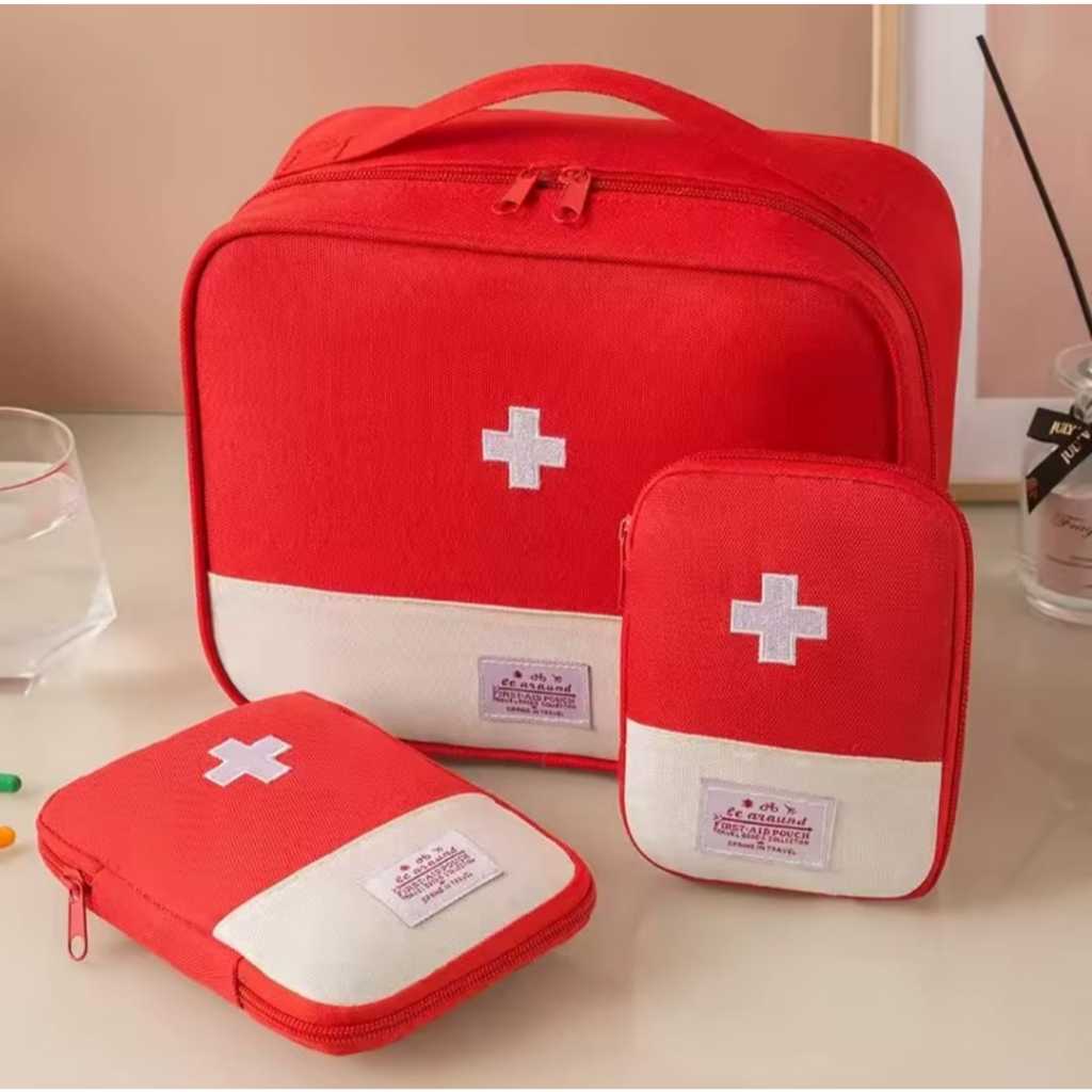 Kit 3 Necessaires Bolsa P/viagem Remédio Primeiro Socorros