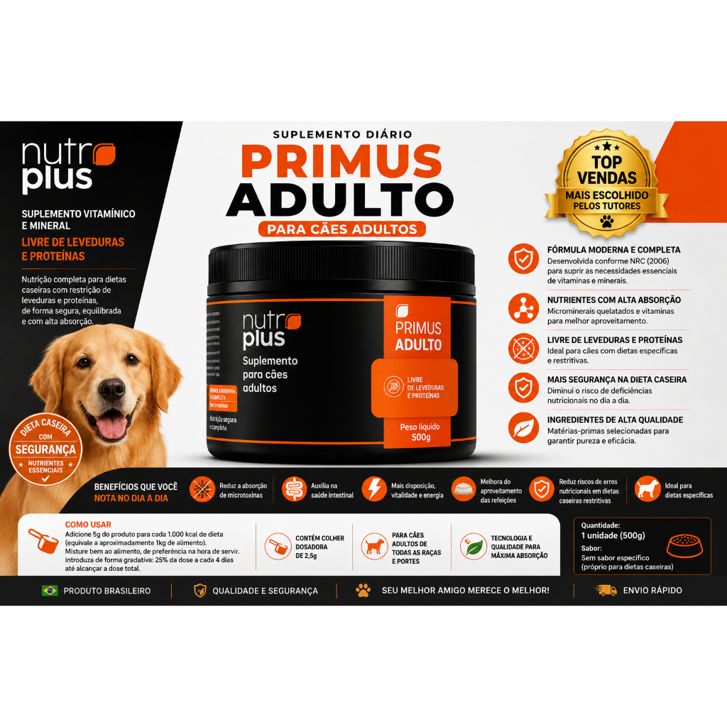 Suplemento Nutroplus Primus Adulto 500g