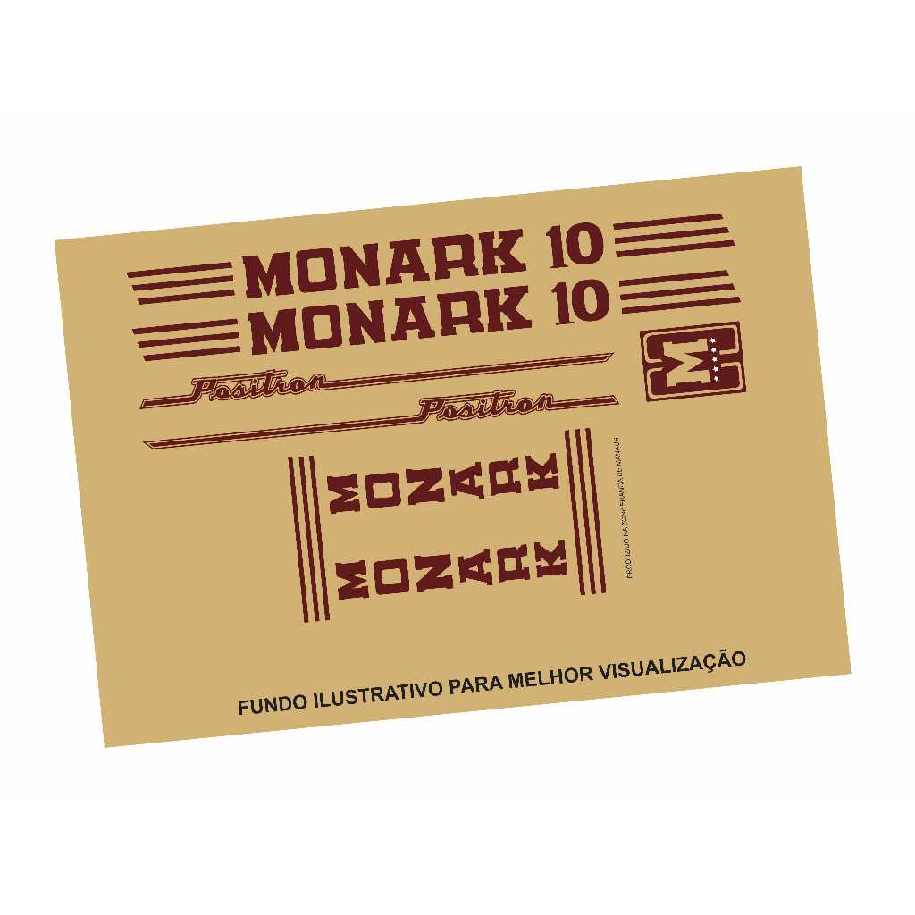 Kit Adesivos Monark Positron (1983-1984) Marrom