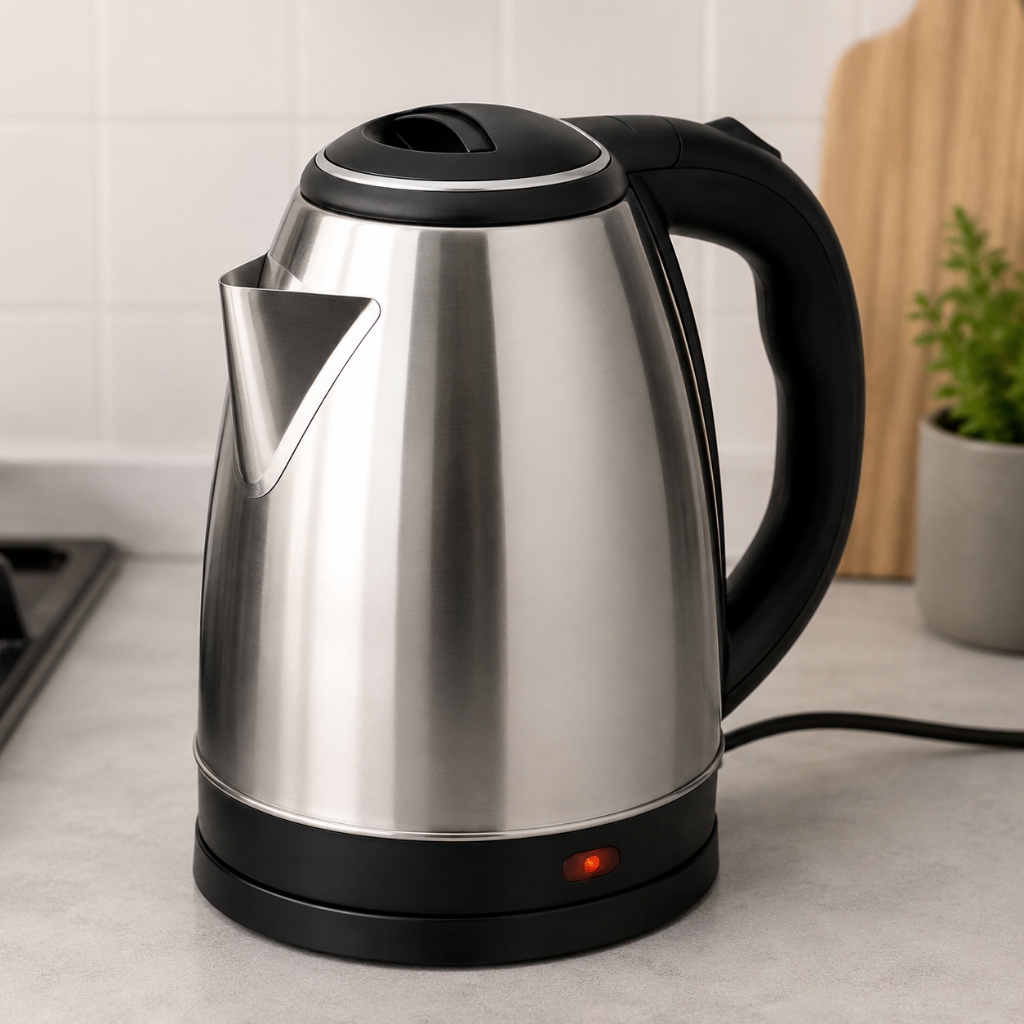 Chaleira Eletrica Inox 1,8L 220V Garrafa Termica Jarra Eletrica Agua Quente Cafe Cha Cozinha Aquecimento Rapido Potente