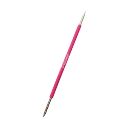 Palito Unha Isis Cutelaria Aço Inox Silicone Rosa Manicure