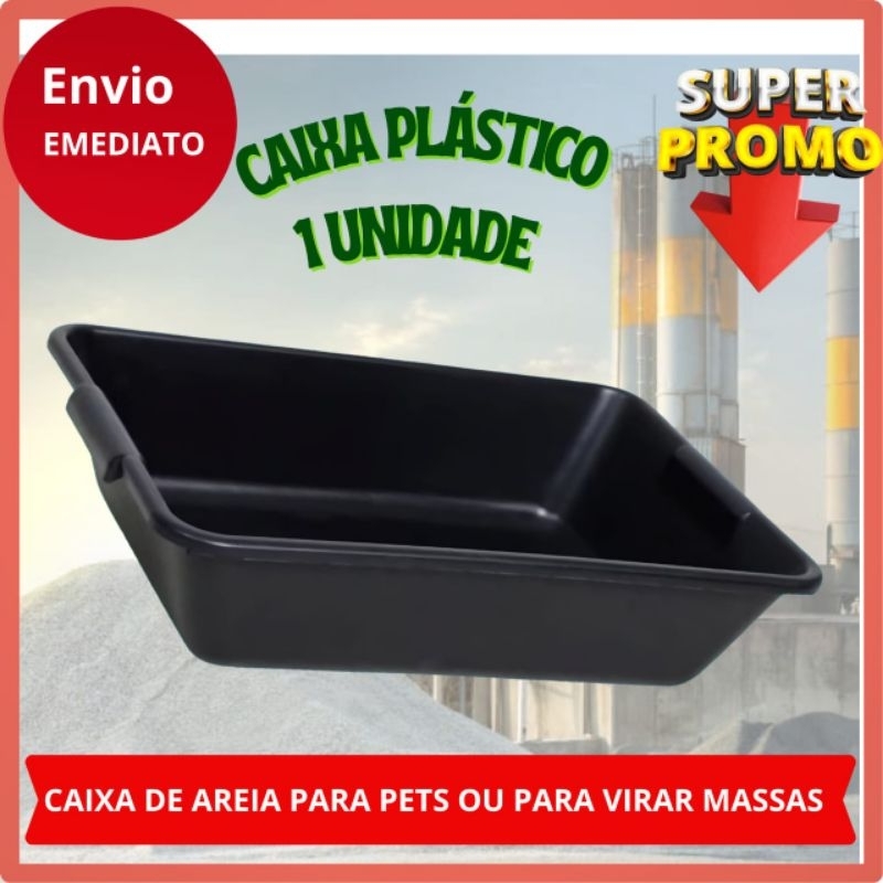 masseira 22 litros Caixa De Massa Plástica 20L Construção Resistente Lavável Masseira Caçamba Concreto Cimento