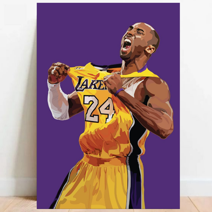 Quadro Placa Decorativa Kobe Bryant Lenda Basquete NBA jogador Esporte 03