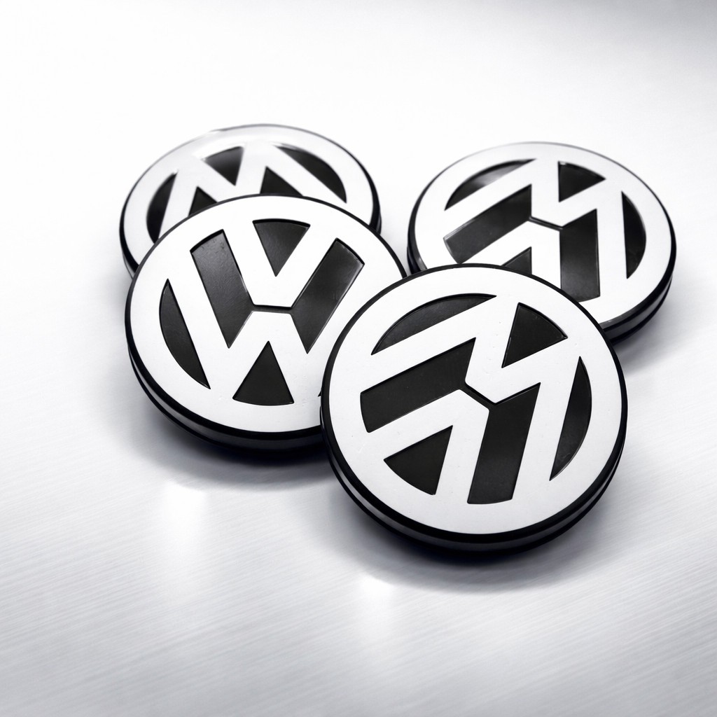 Kit 4 Calotinha 56 mm Tampa Cubo Miolo De Roda Volkswagen Gol Fox Golf Sportline Saveiro Aro - 14 15