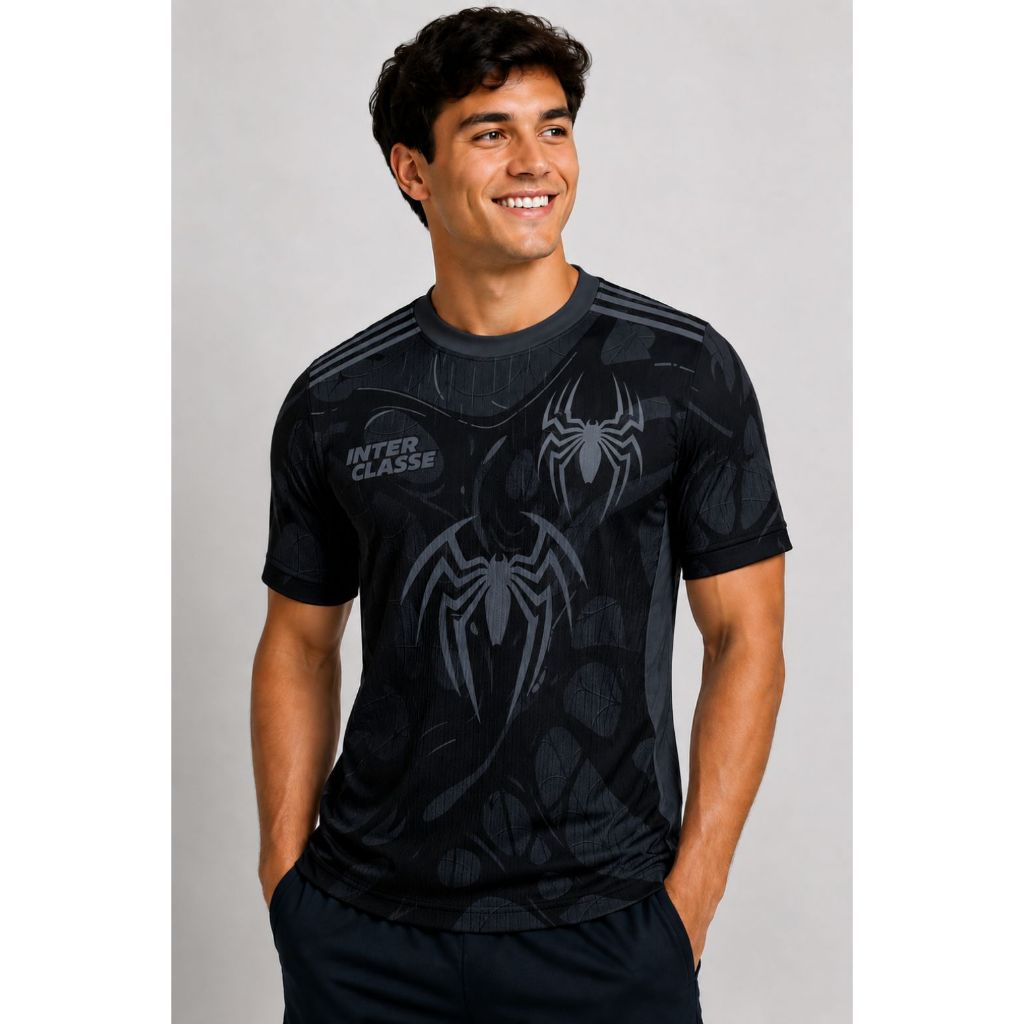 Camiseta Camisa de Interclasse Homem Aranha personalizada com nome e número