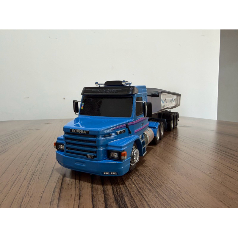 🚛 Miniatura Scania 113H + Carreta Basculante Randon Escala 1:32 | Colecionável Premium