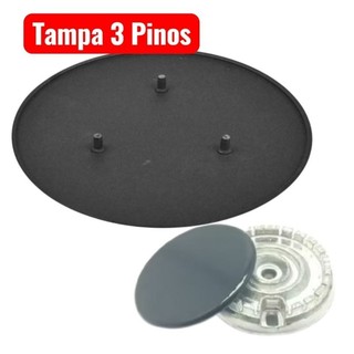 Jogo Tampa Fogão Consul Aroma Espalhadores 3 Pinos CFS5NAR CFS5 Chapinha Compatível Envio Rápido