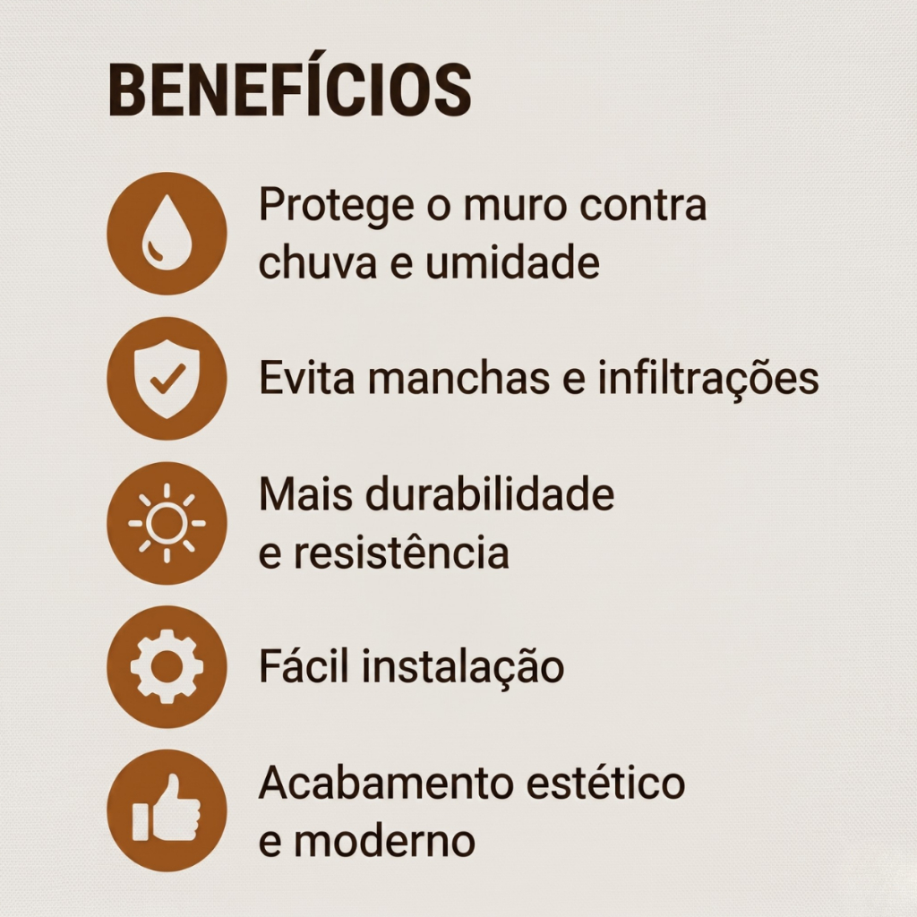 Kit 3 Peças Pingadeira Plástico Capa Muro Rufo Rufa Durável Fácil Instalar Resistente Telhado — imagem 2 de 2