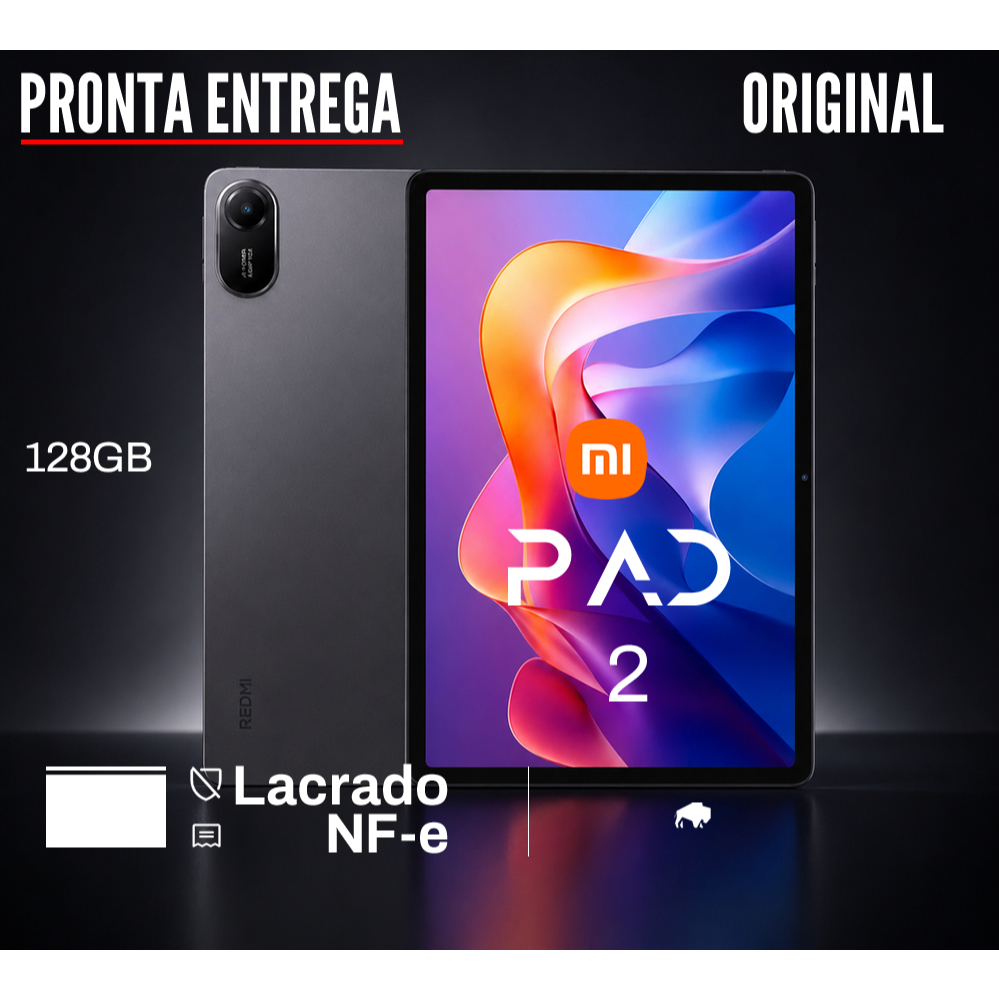 Tablet Xiaomi Redmi Pad 2 Tela 9.7" 128GB camera 8mp