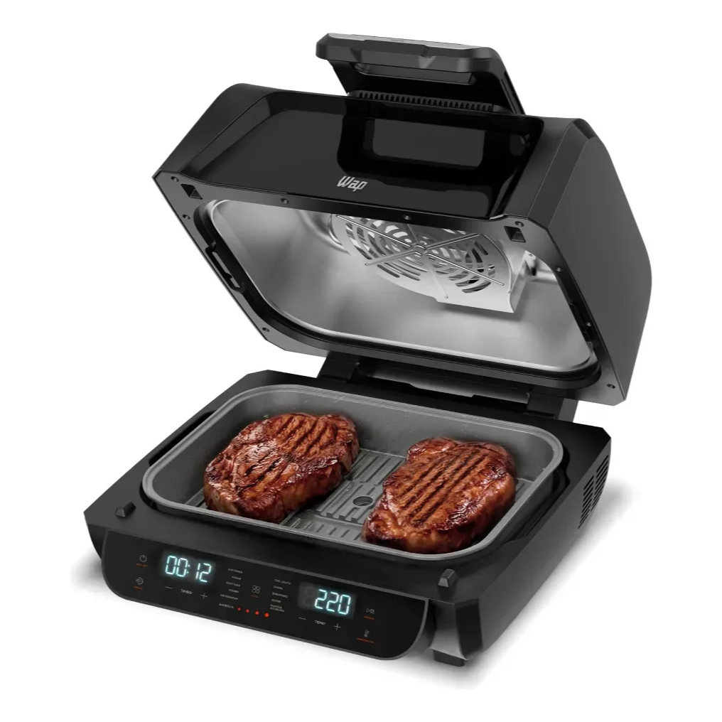 Fritadeira Elétrica Air Fryer Wap Barbecue Wc Ab1090 Smoker Função Defumado E 4 Níveis De Grelha