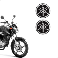 Par De Emblemas Logo Yamaha Moto Tanque 45mm Resinado