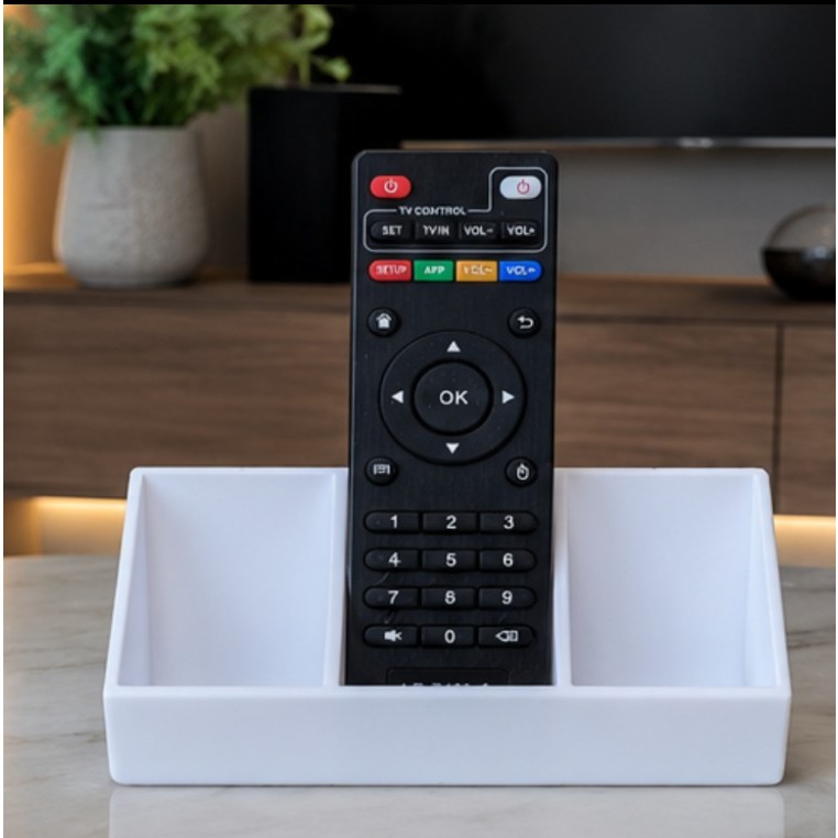 Suporte Controle Remoto Decoração Televisão Enfeite Utilidade