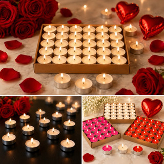 KIT 50 Velas Rechaud Branca Com Suporte Em Alumínio Decoração Romantico Eventos Casamento Dia Dos Namorados Vela de Cera