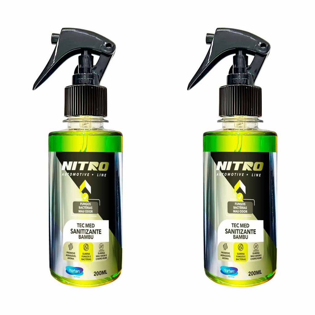 Kit 1 ou 2 Cheirinho Sanitizante Bambu/Carro Novo/Bom ar/Fresh/ Santorine Elimina Odores e Bactérias Para Carro e Casa