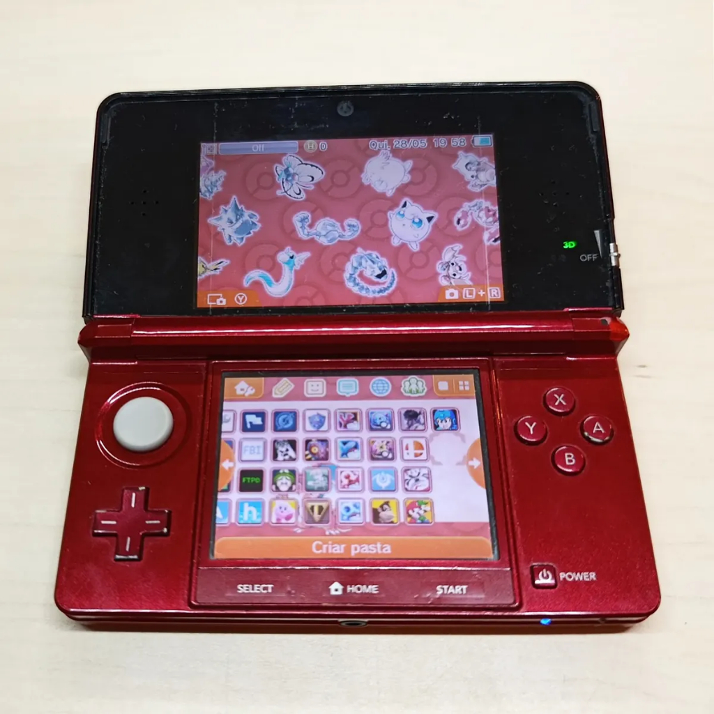 Vídeo Game Portátil Nintendo 3DS Old Vermelho - 32GB